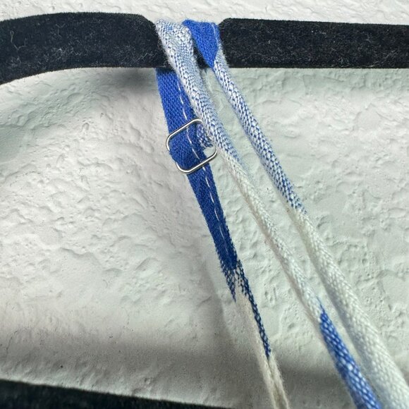 🟣🟣 Altar'd State Womens Blue Wrap Tie Side Mini Dress Checkered Size Small - Picture 8 of 12